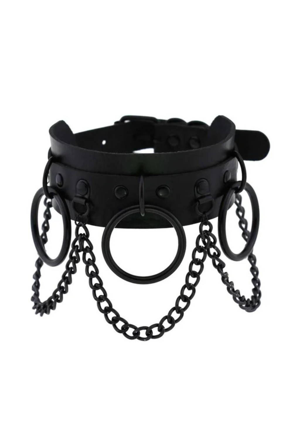 Chain detail ring choker