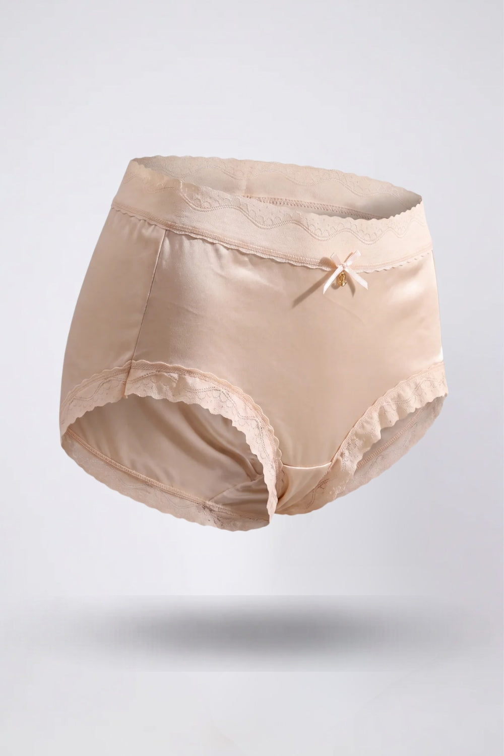 Lace trim satin-look – Brief
