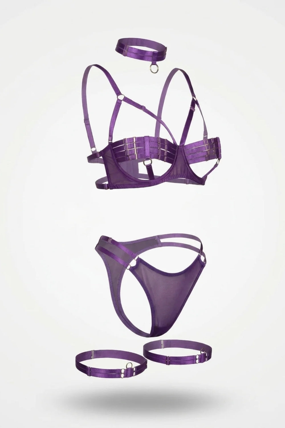 Strappy choker statement – Lingerie set