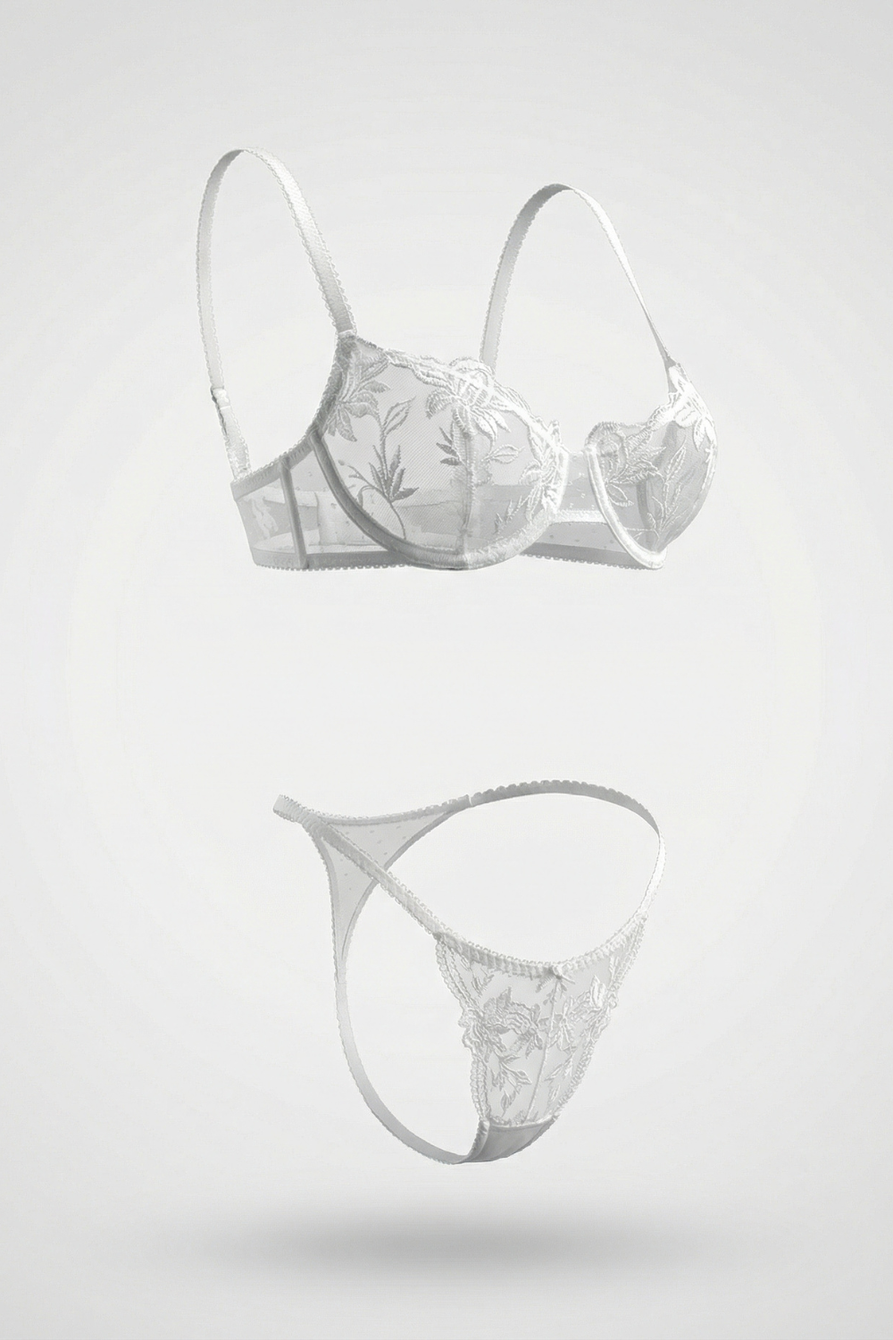 Floral sheer elegance – Lingerie set