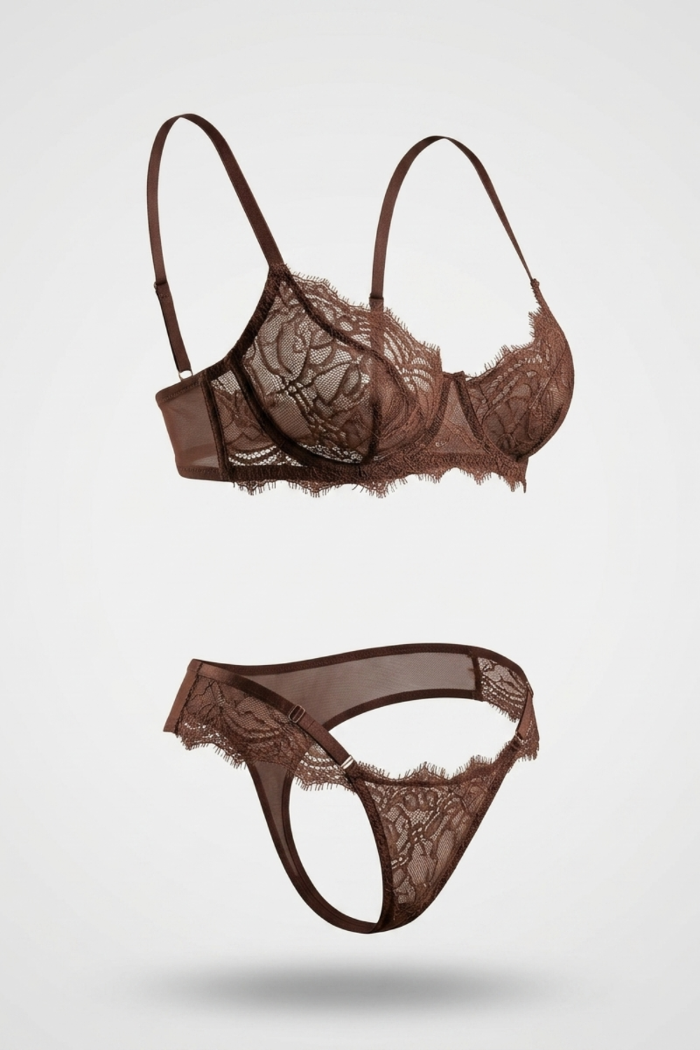 Scalloped lace elegance – Bra set