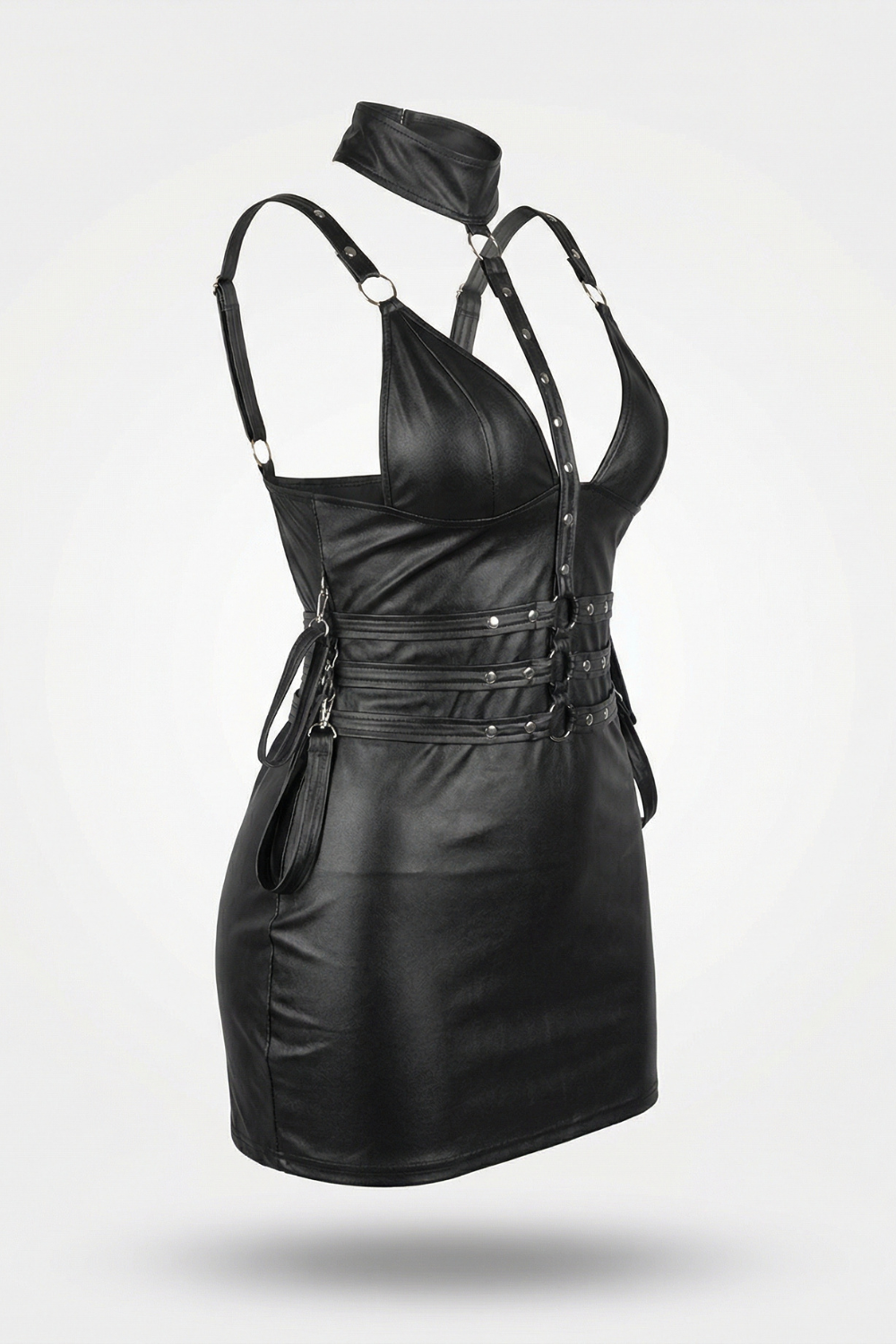 Studded harness choker – Mini dress