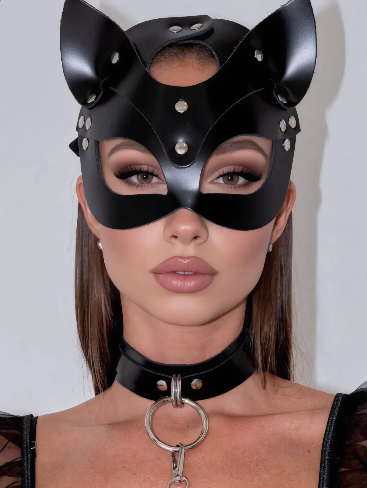 Leather cat ear design – Mask