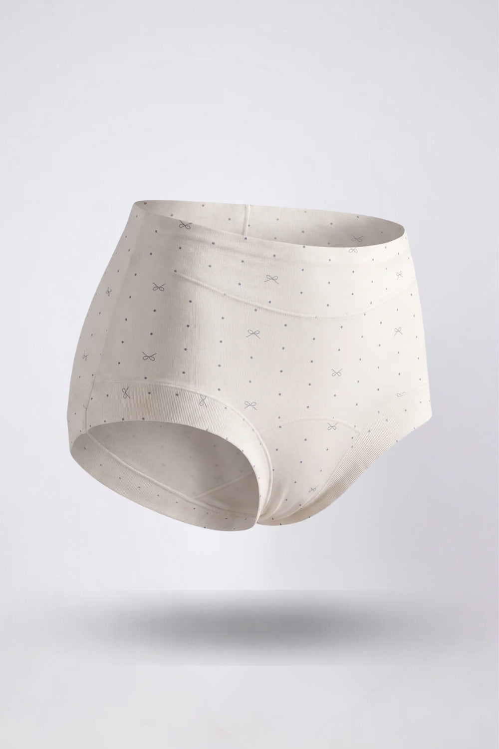 Printed cotton everyday brief in ivory#Color_Ivory