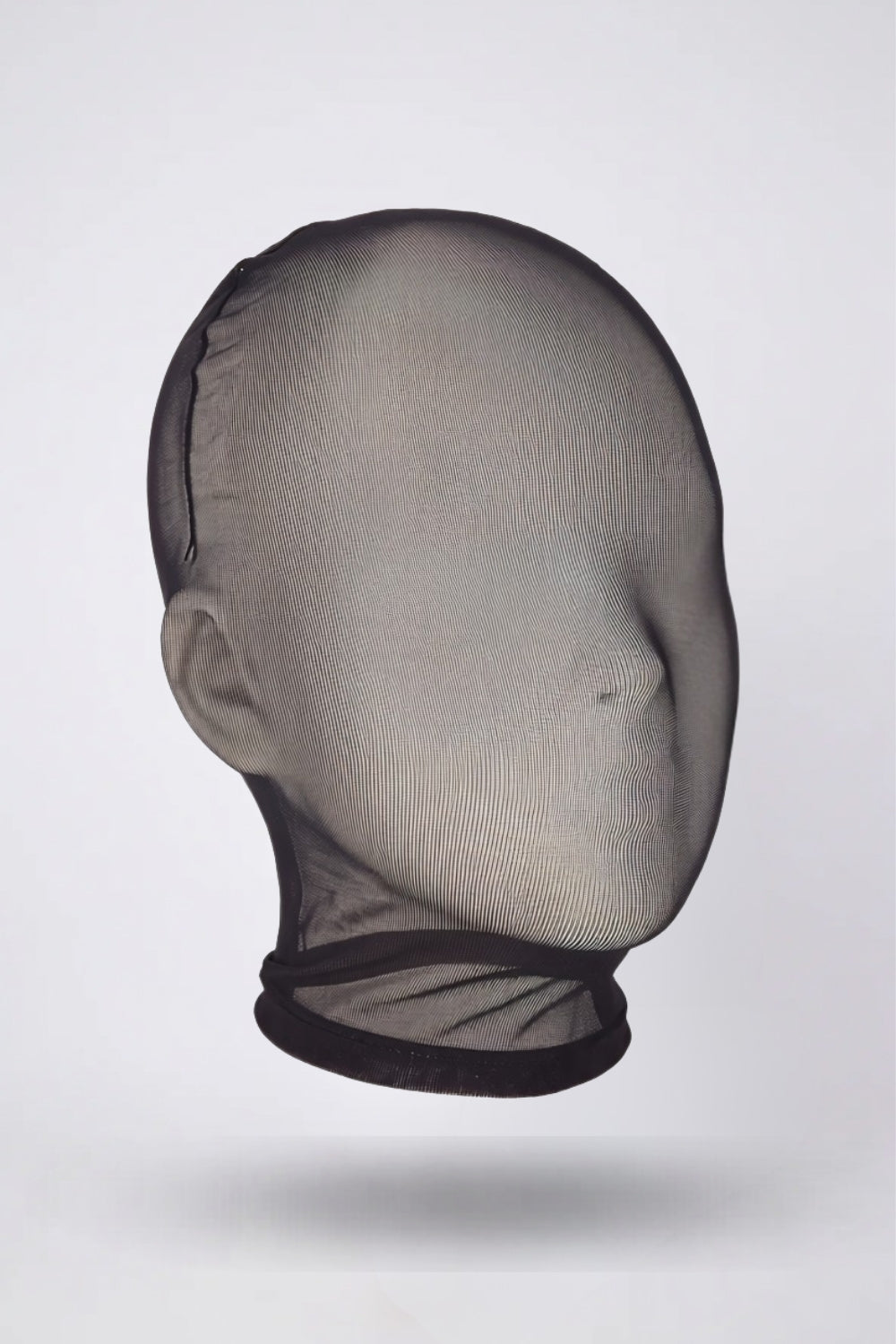 Sheer nylon full head stocking in black#Color_Black