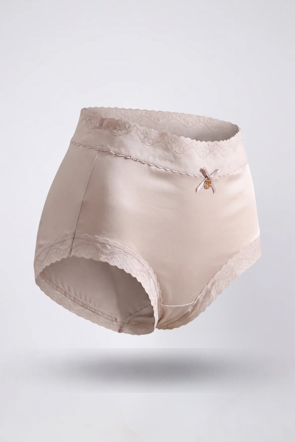 Lace trim satin-look – Brief