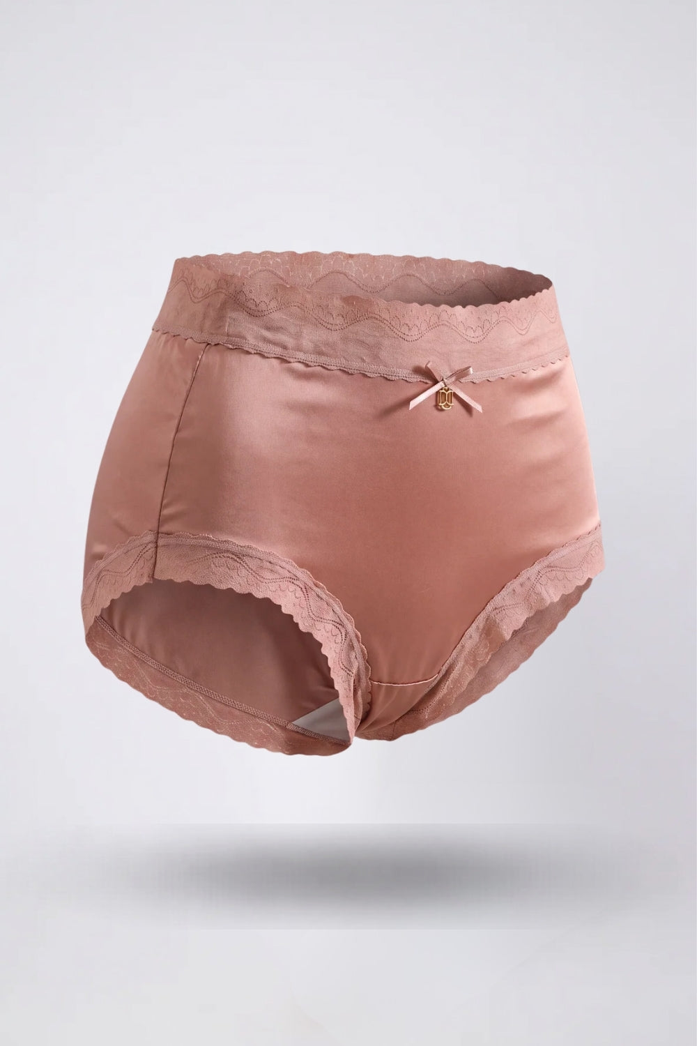 Lace trim satin-look – Brief