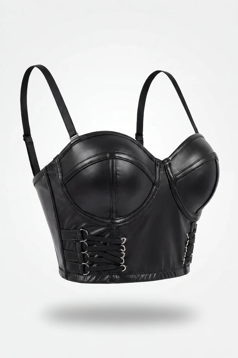 Lace-up faux leather – Bustier