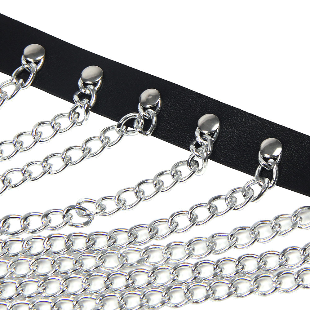 Gothic layered chain – Chest harness