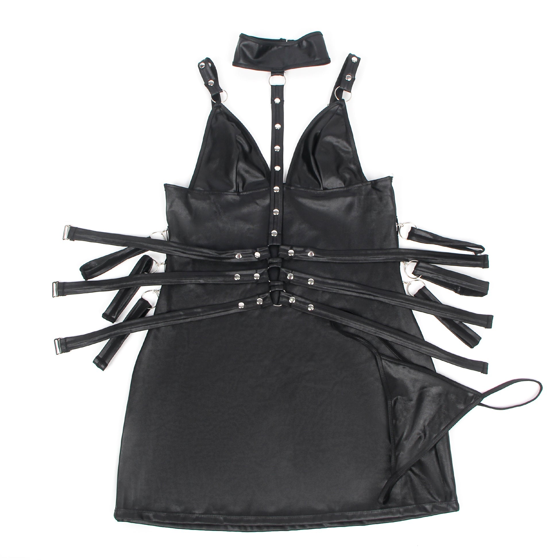 Studded harness choker – Mini dress