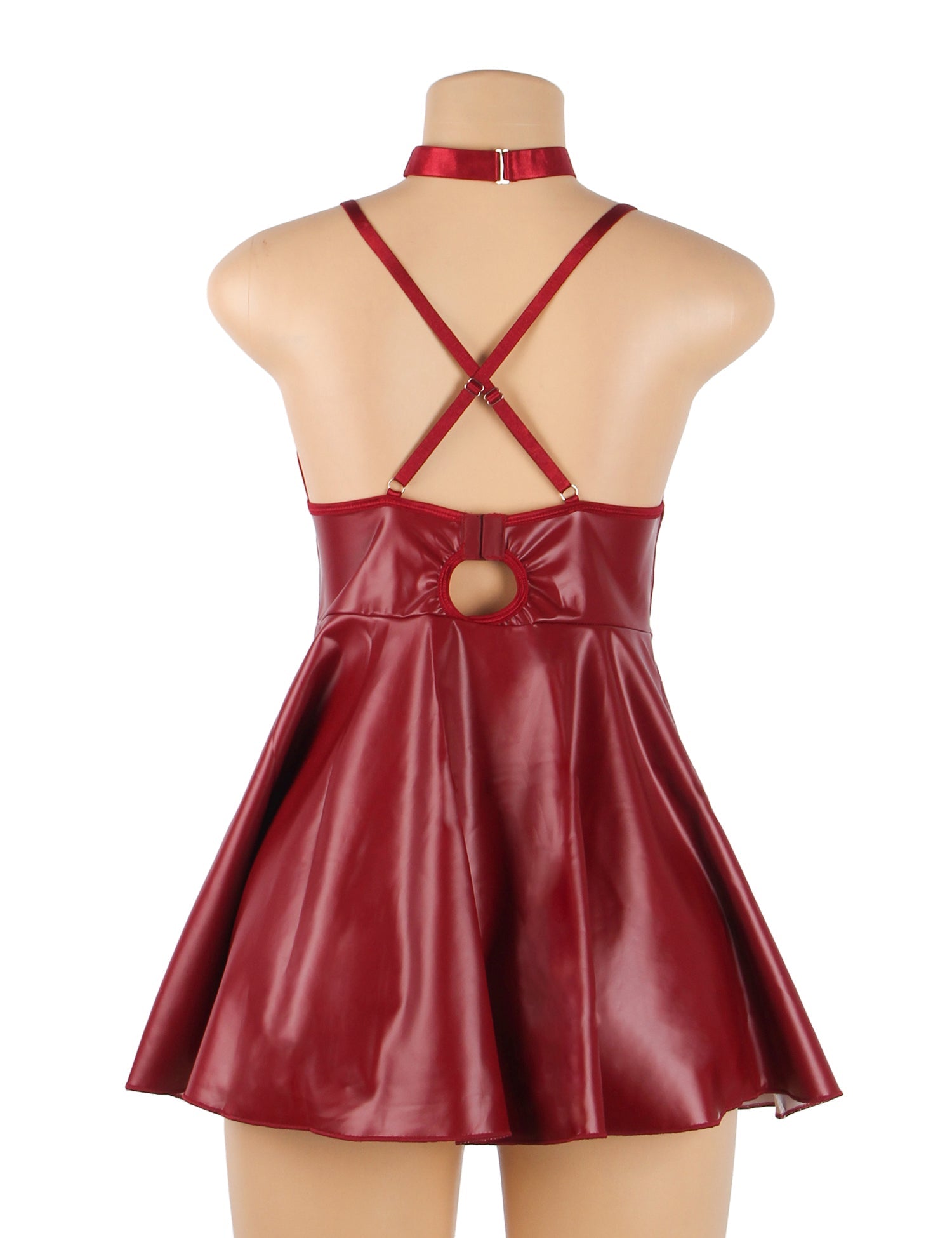 Glossy choker neckline – Babydoll