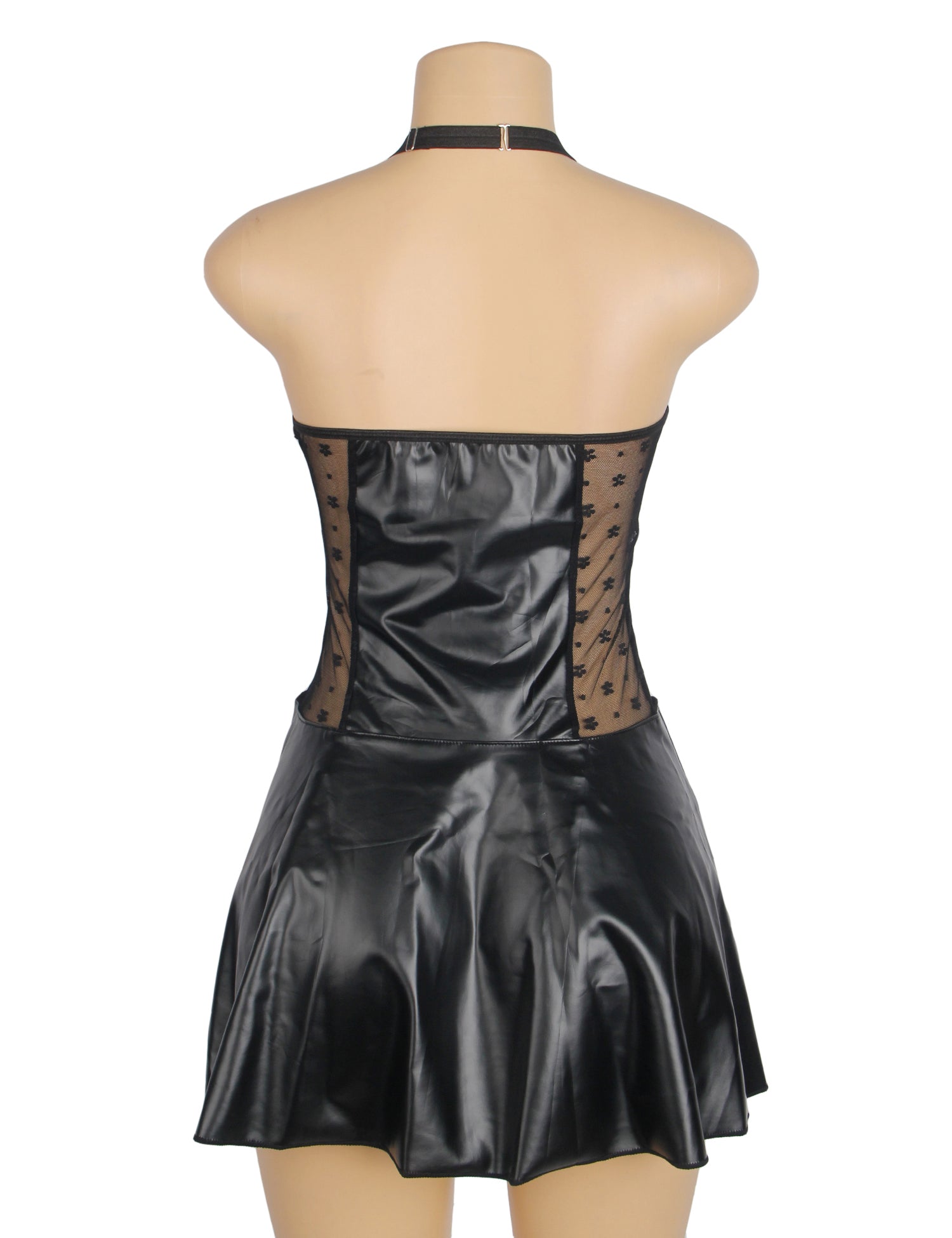 Zip-front halter silhouette – Babydoll