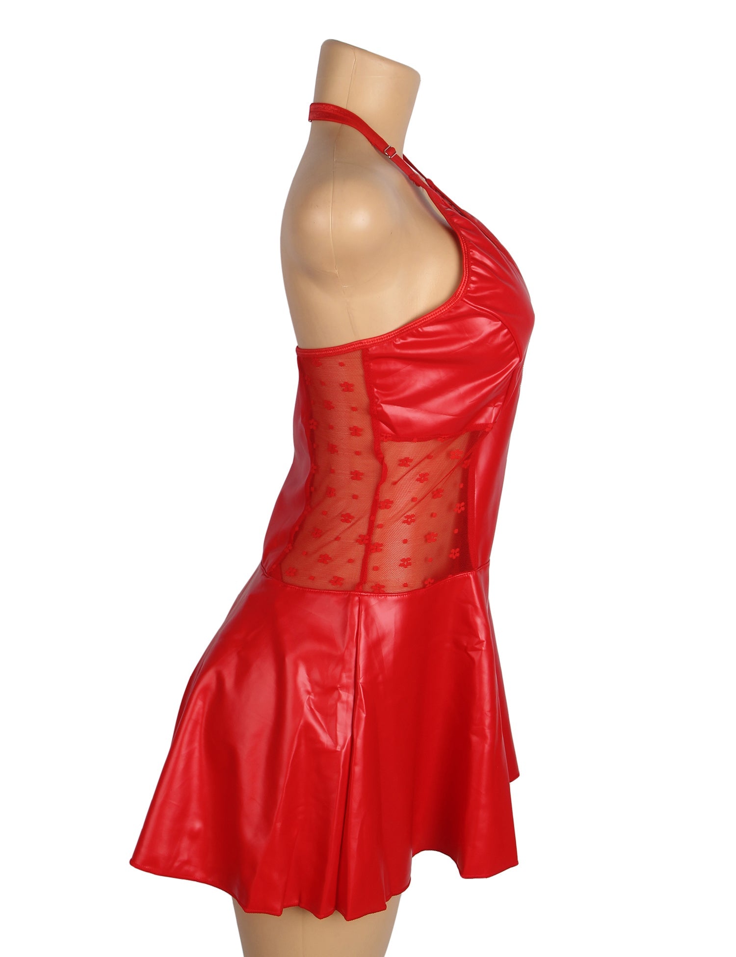 Zip-front halter silhouette – Babydoll