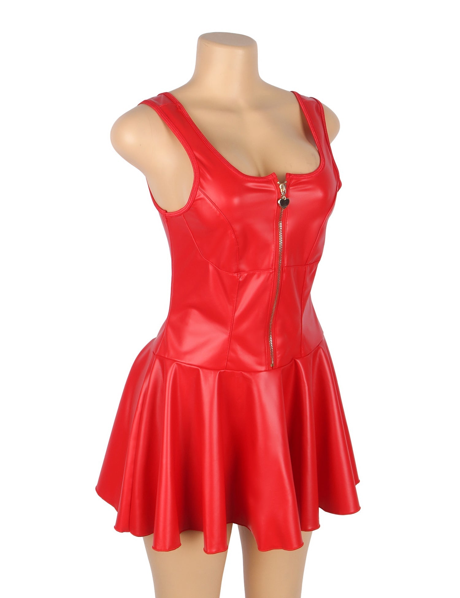 Zip-front sculpted silhouette – Babydoll