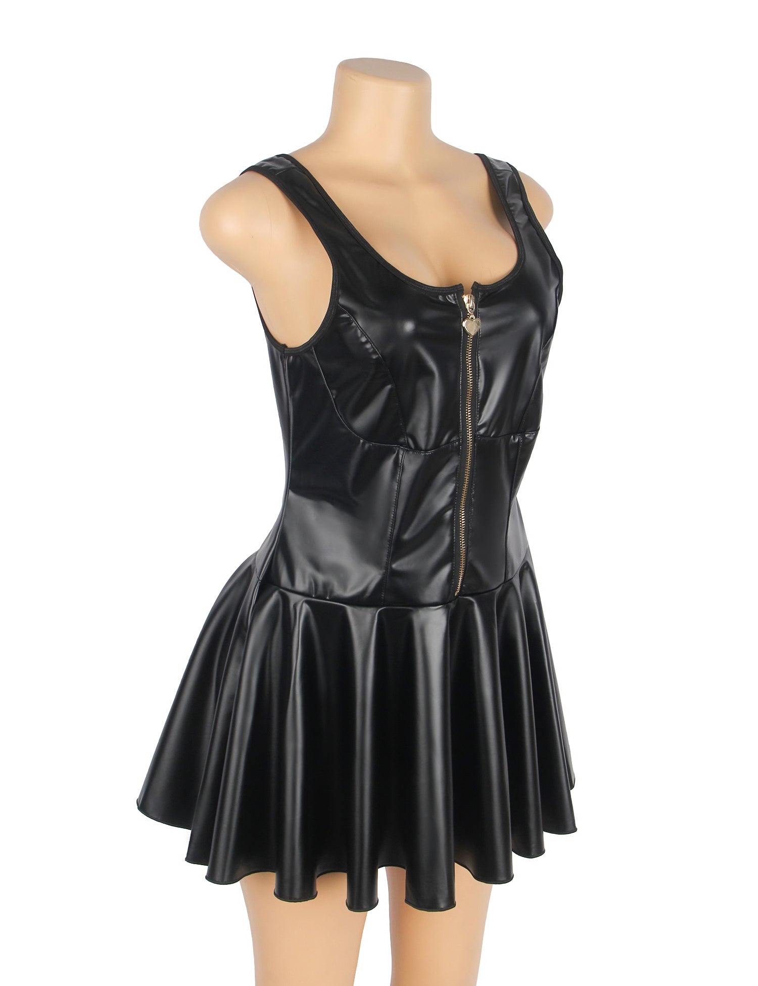 Zip-front sculpted silhouette – Babydoll