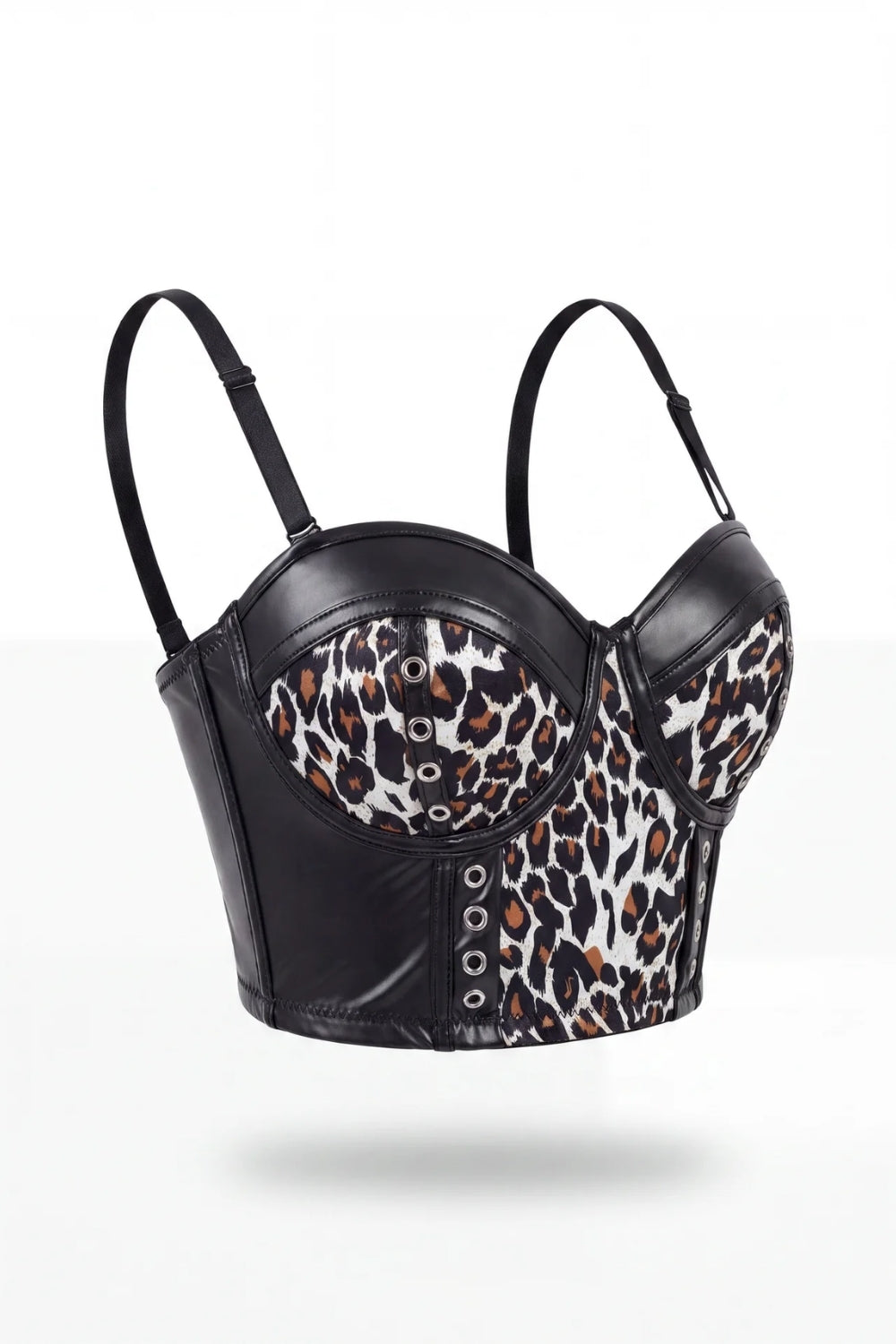 Lace-up faux leather – Bustier