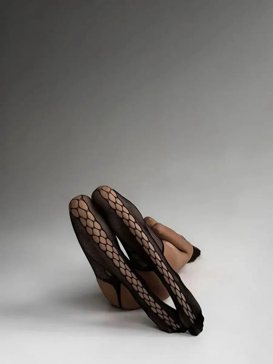 Side panel fishnet design – Stockings
