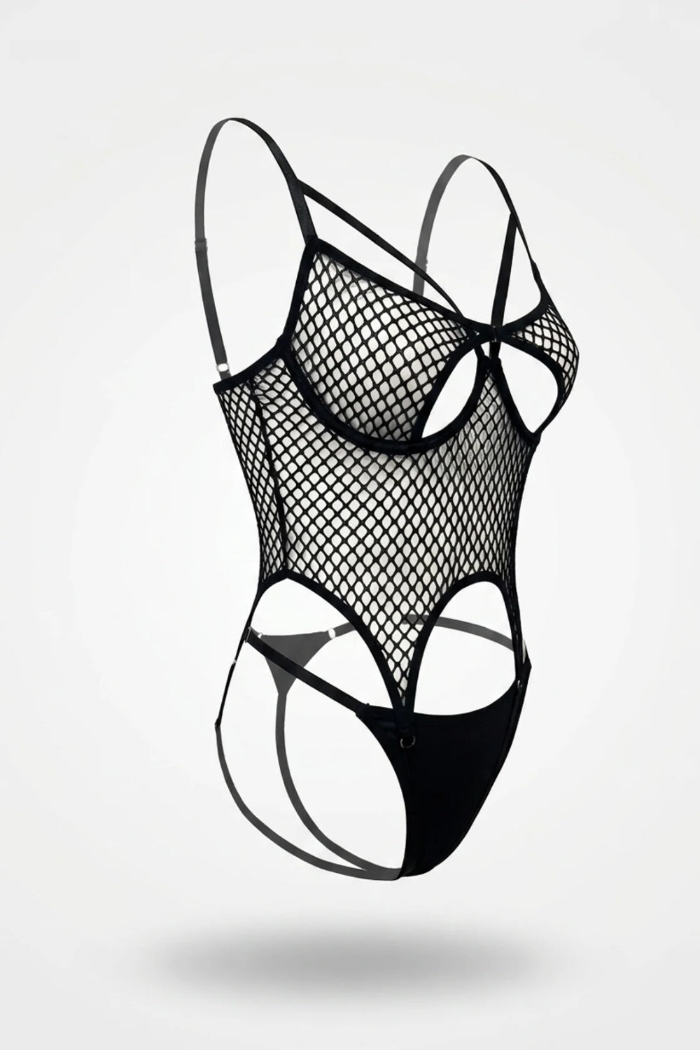 Fishnet cutout – Teddy bodysuit