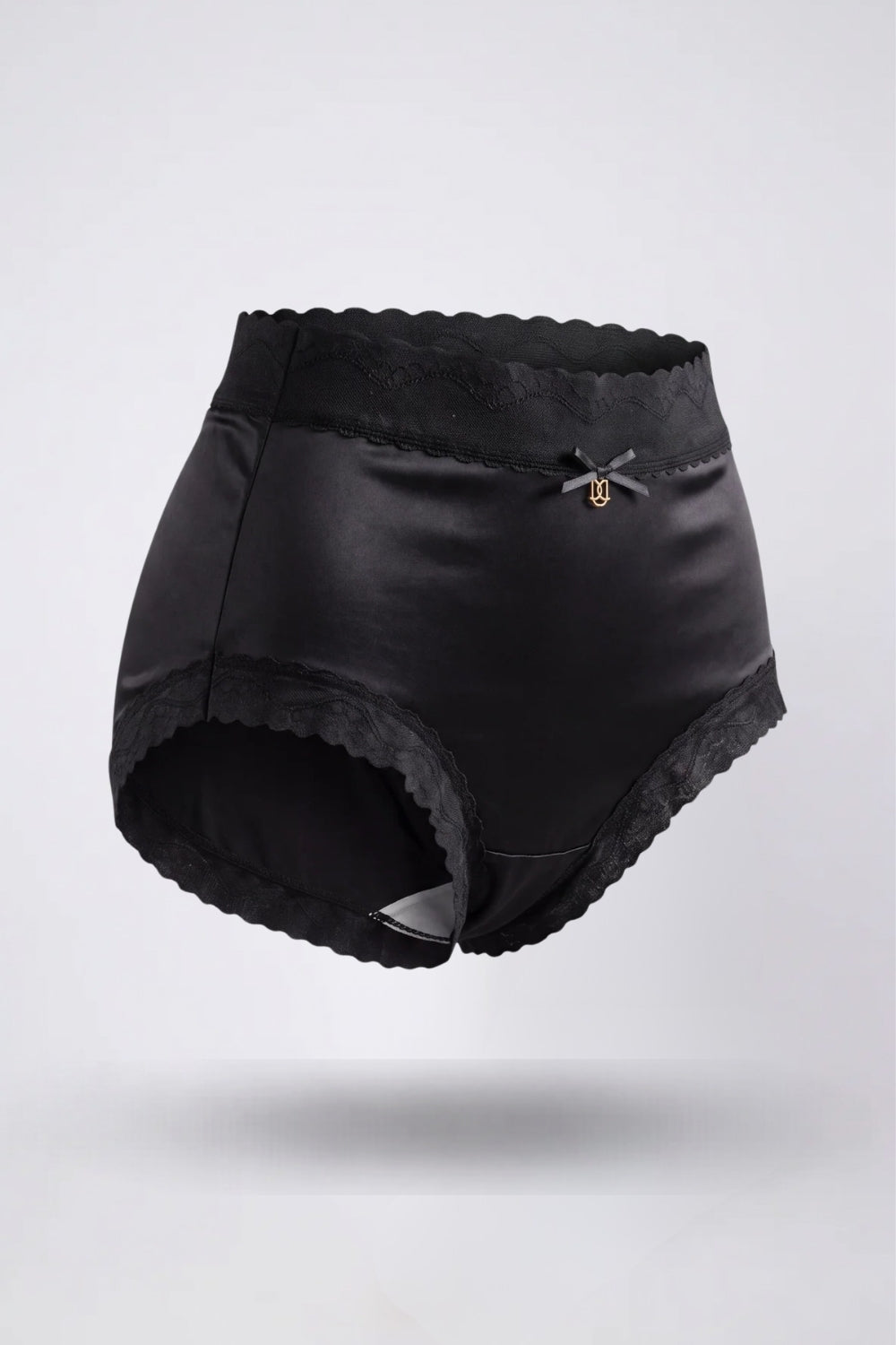 Lace trim satin-look – Brief