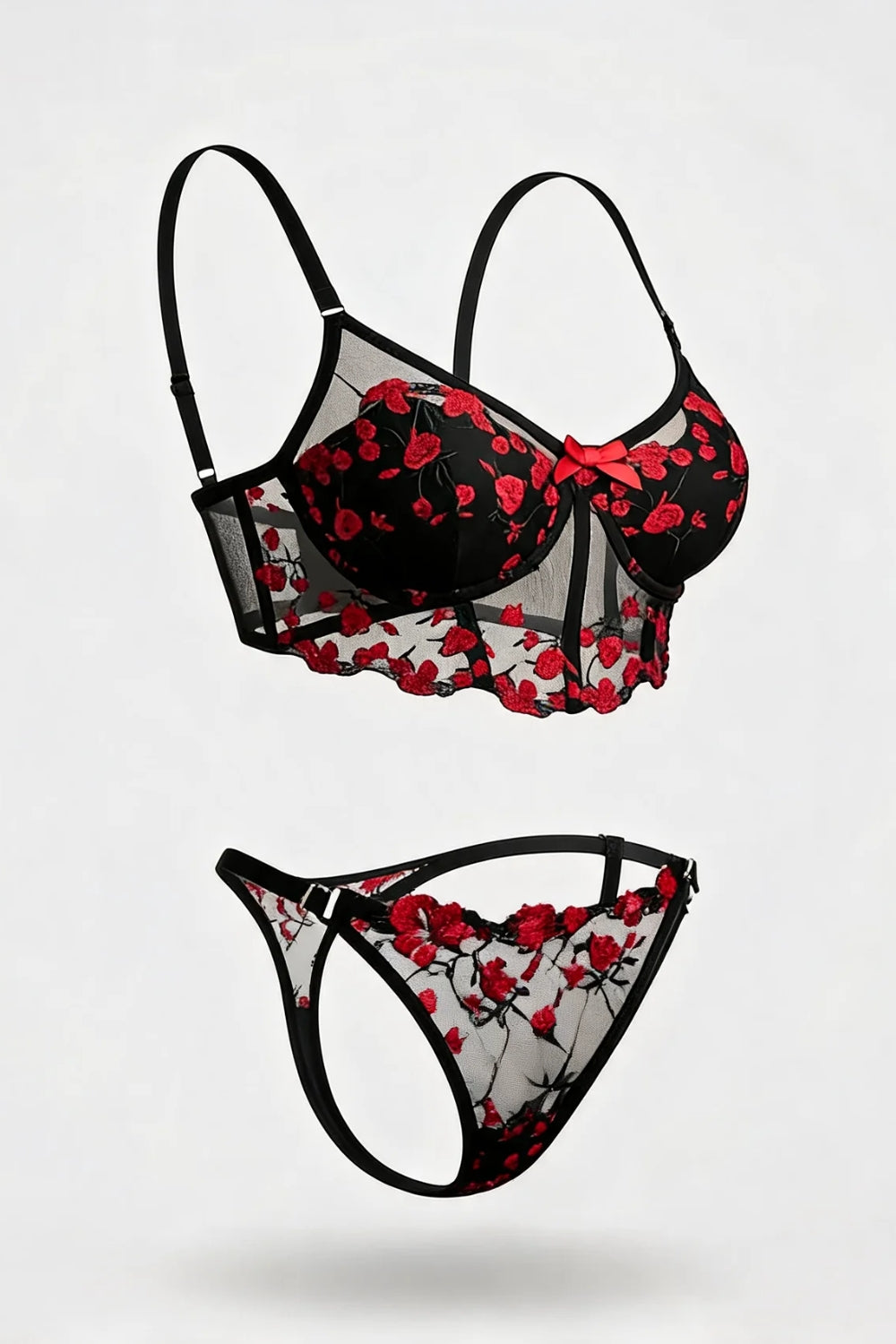 Romantic floral embroidery – Lingerie set