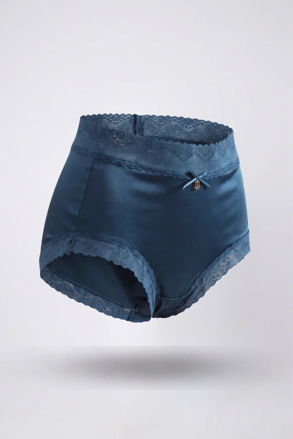 Lace trim satin-look – Brief