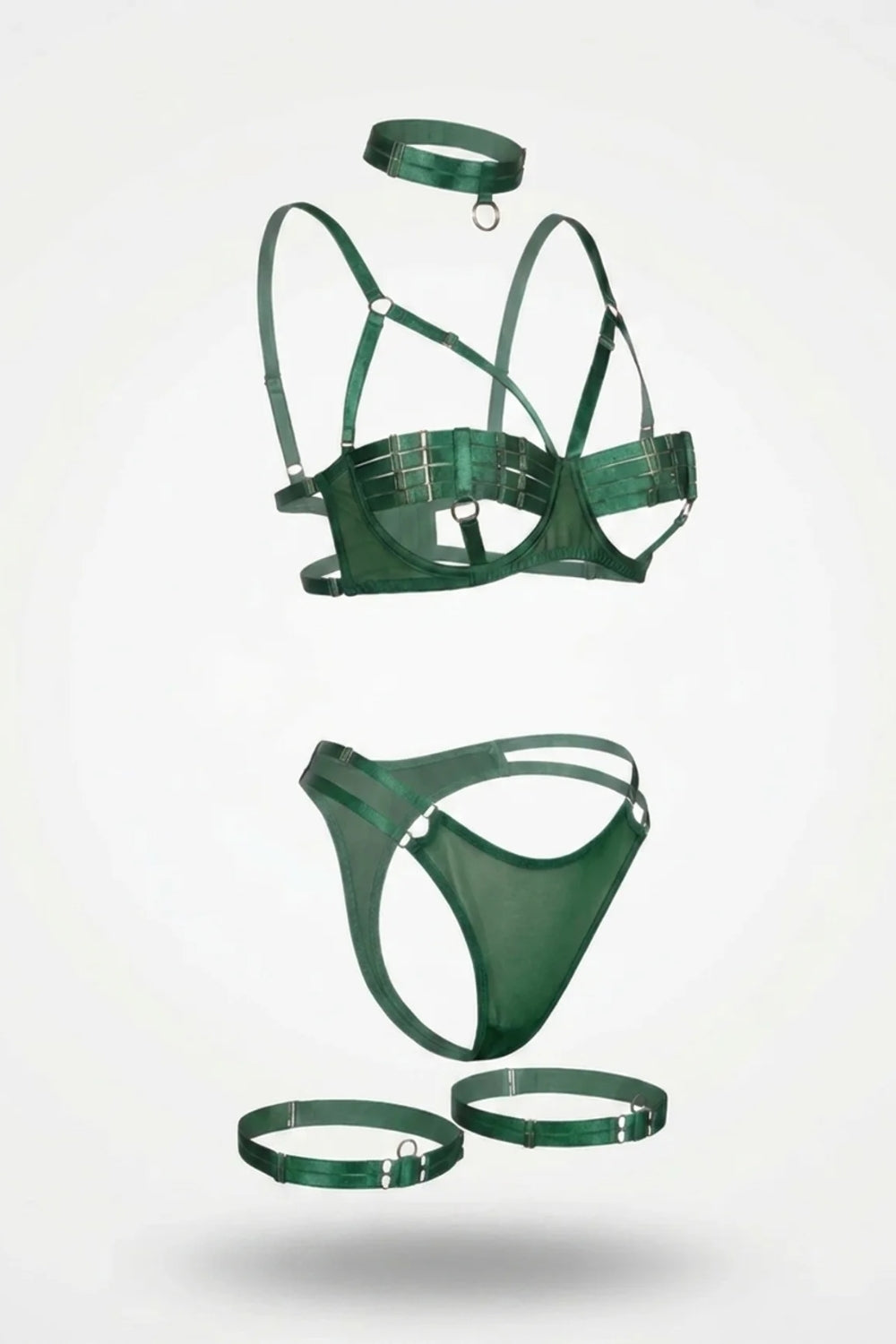 Strappy choker statement – Lingerie set
