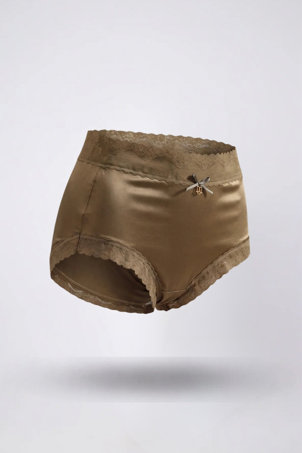 Lace trim satin-look – Brief
