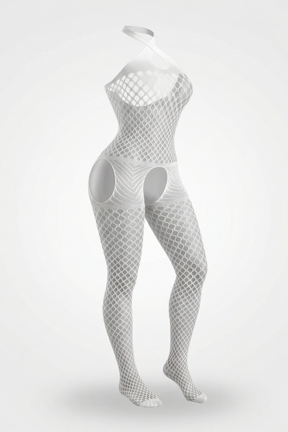 Crisscross halter cutout design – Bodystocking
