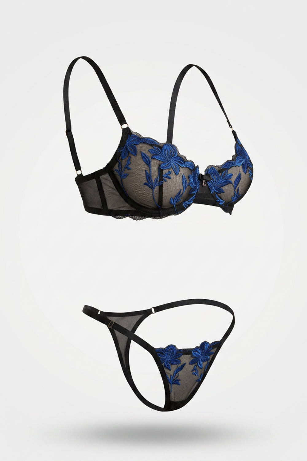 Elegant floral embroidery – Lingerie set