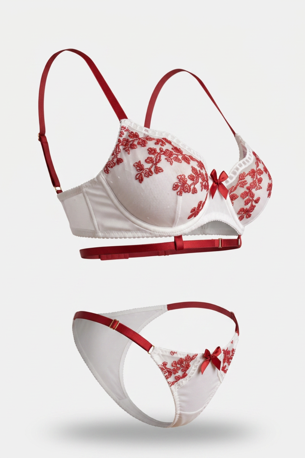 Embroidered sheer lace – Lingerie set