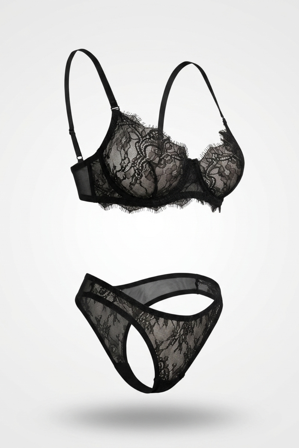Eyelash lace allure – Bra set