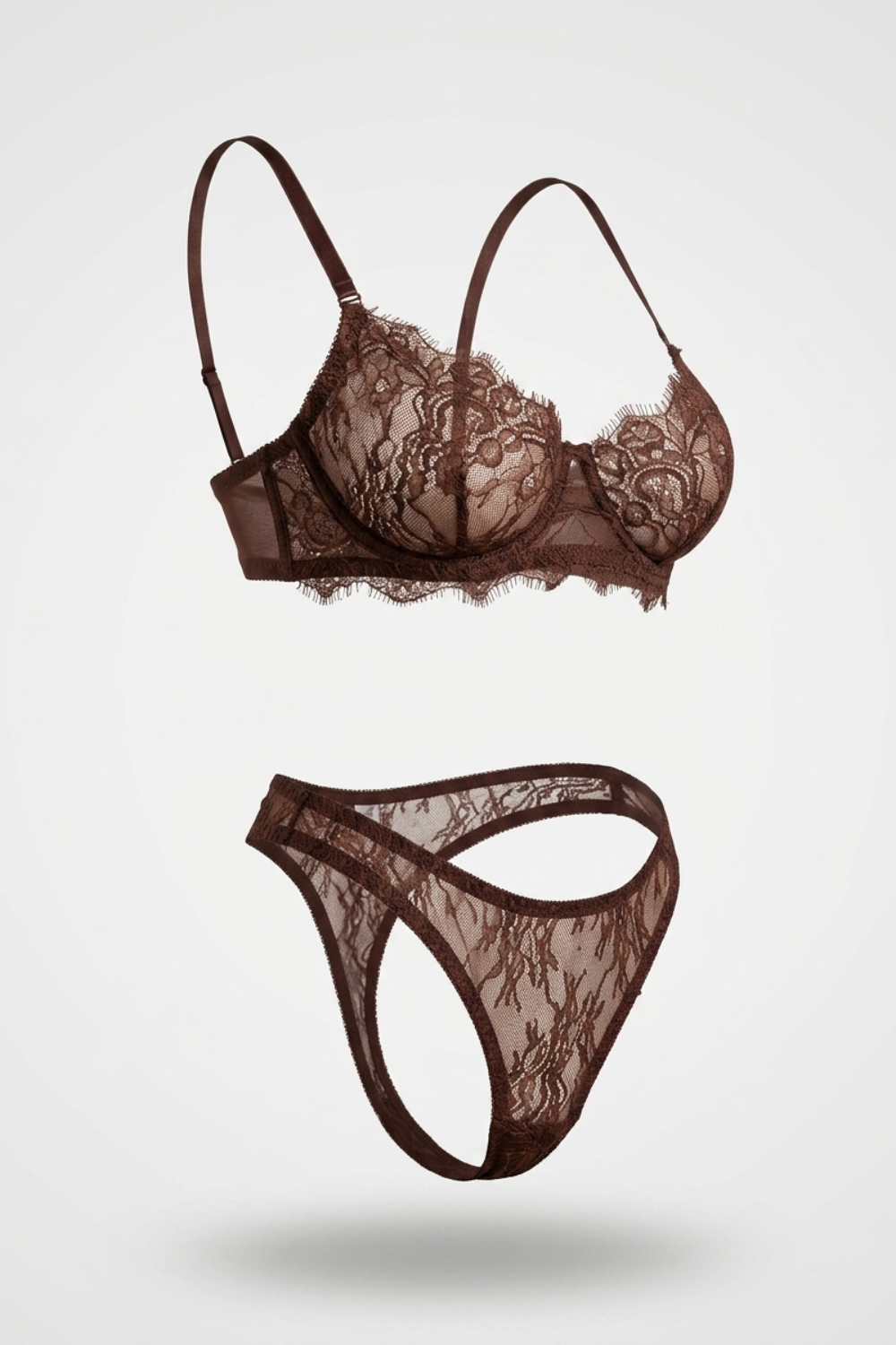 Eyelash lace allure – Bra set