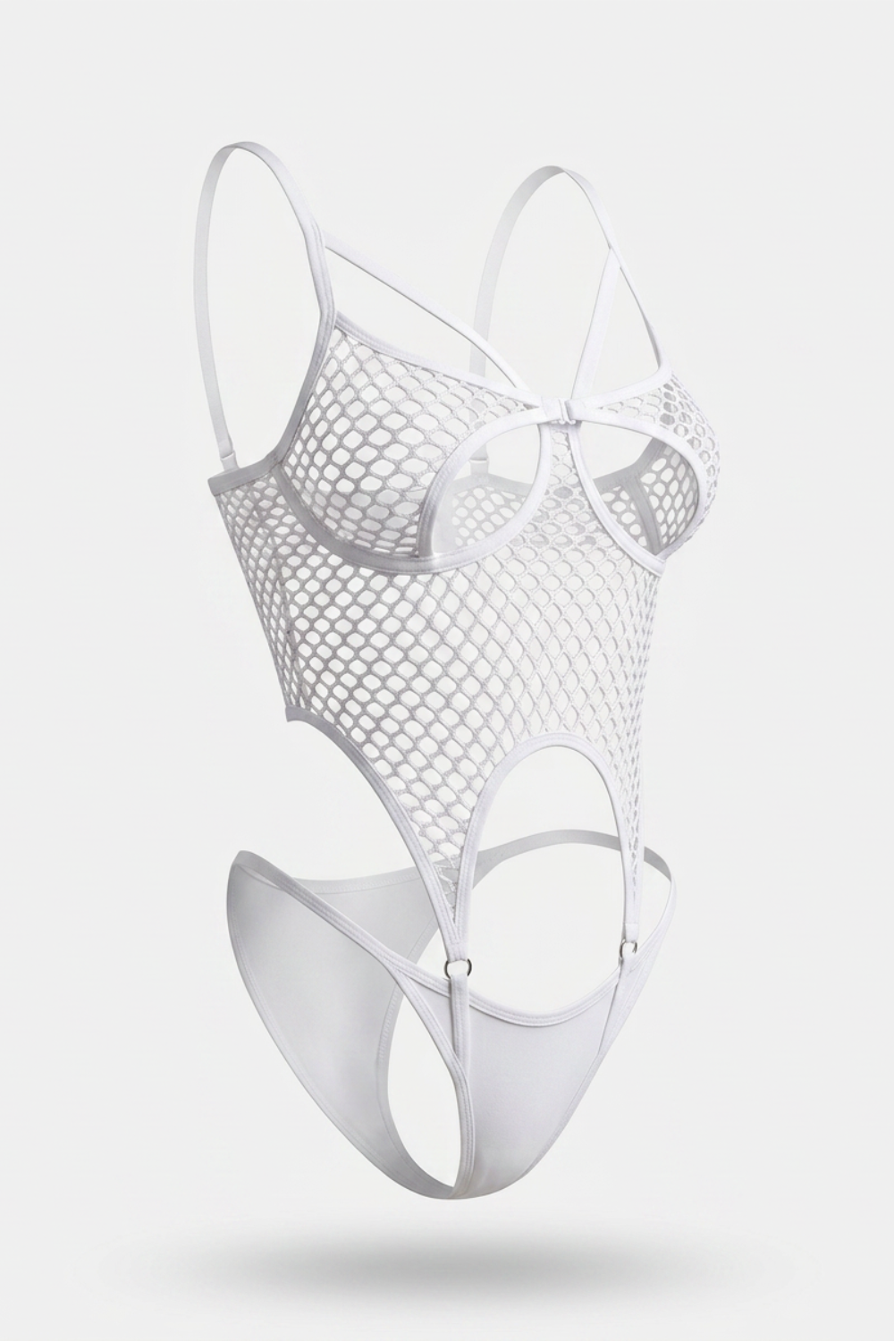 Fishnet cutout – Teddy bodysuit
