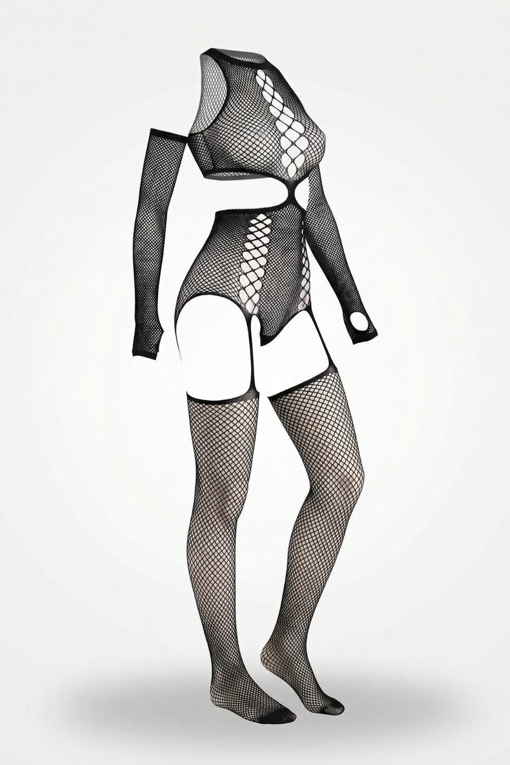 Fishnet cutout illusion – Stockings