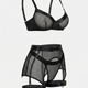 Fishnet mesh allure – Lingerie set