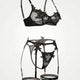 Floral appliqué seduction – Lingerie set
