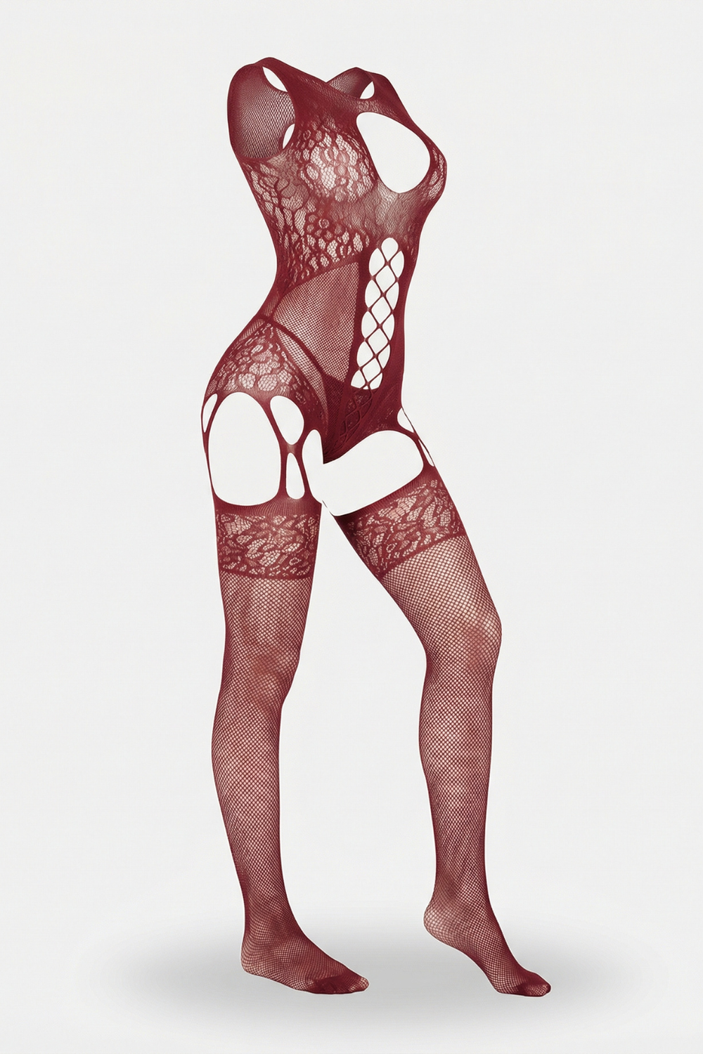 Floral lace cutout – Stockings