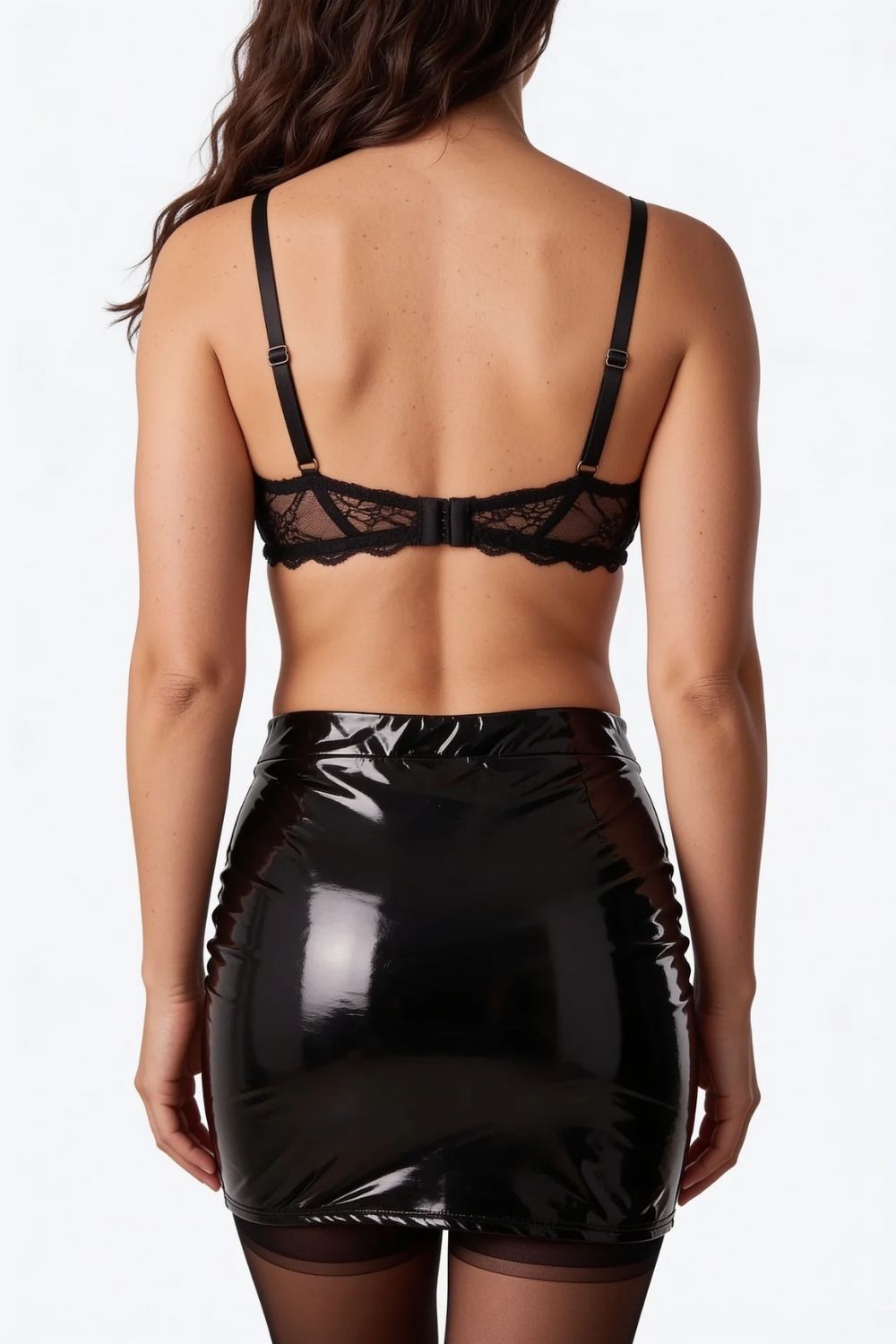 Glossy latex – Mini skirt