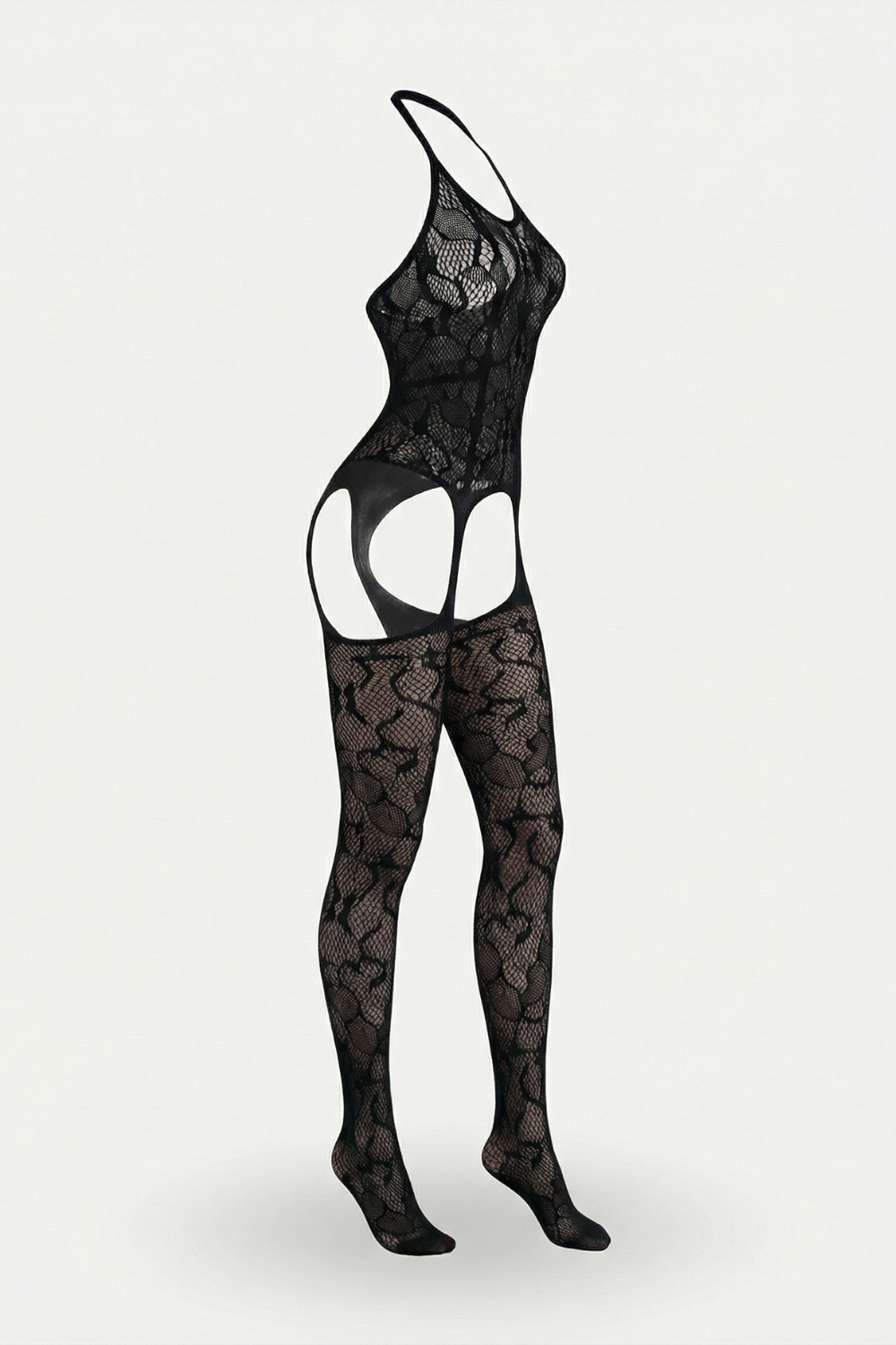 Lace open-back silhouette – Stockings