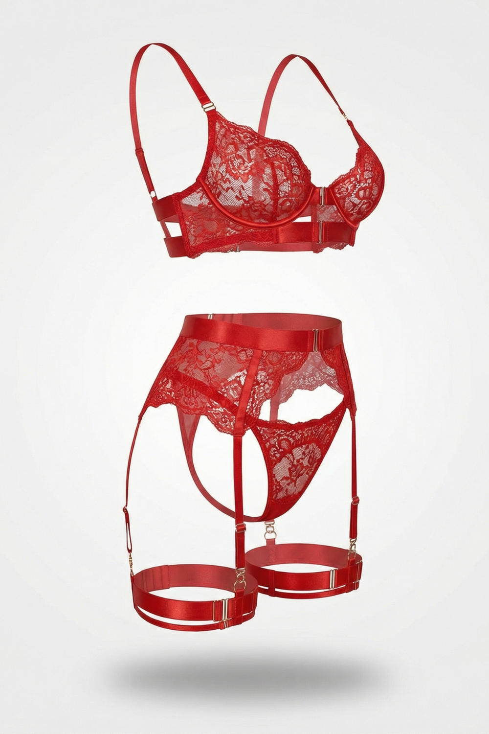 Romantic lace garter design – Lingerie set