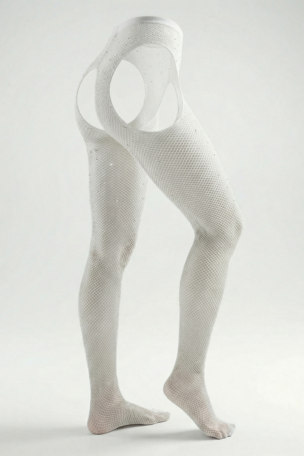 Rhinestone fishnet cutout design – Stockings