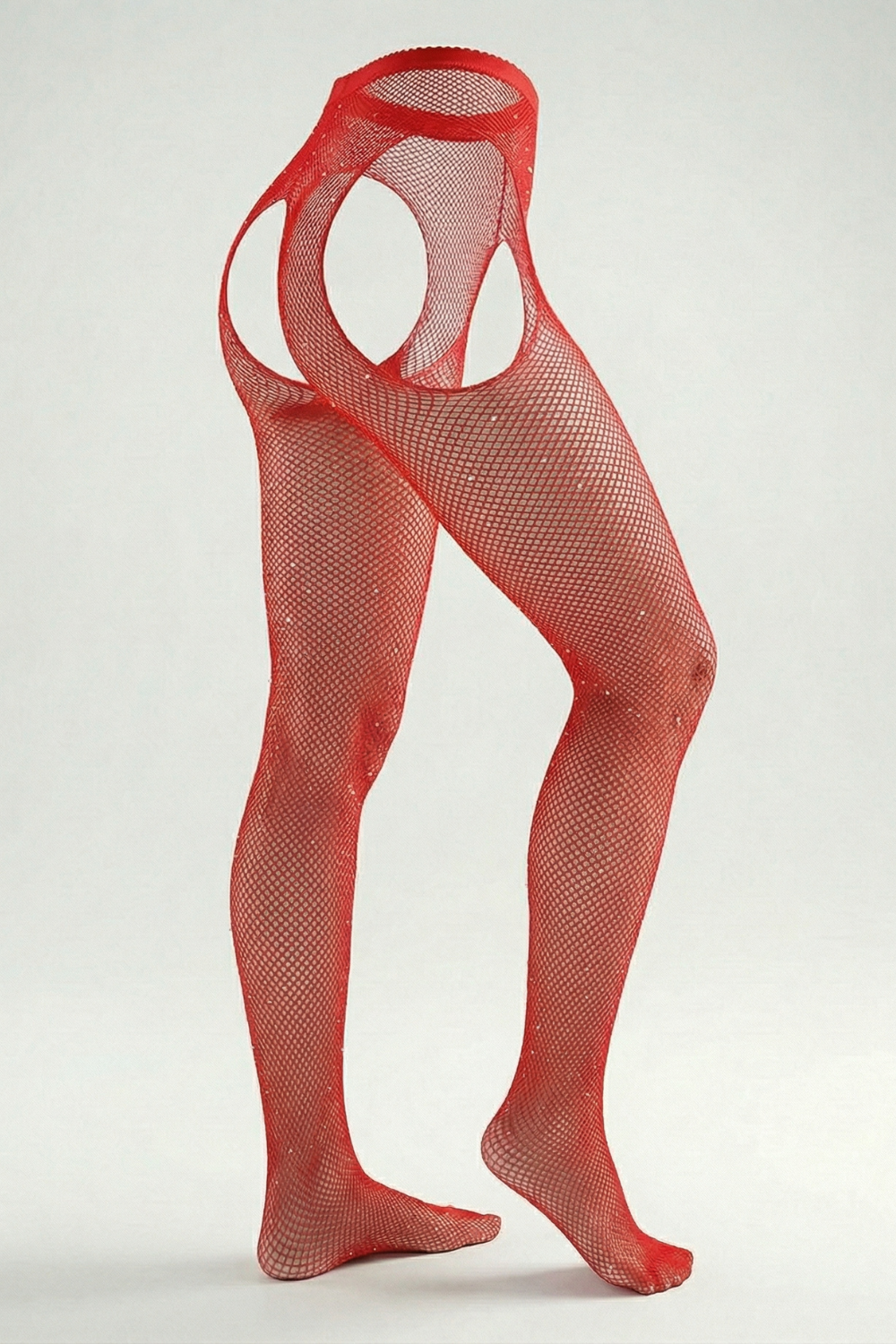 Rhinestone fishnet cutout design – Stockings
