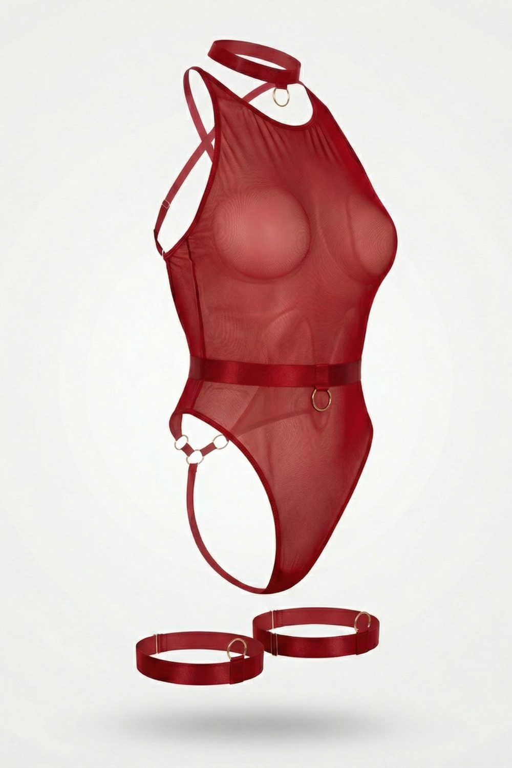 Sheer high-neck allure – Bodysuit