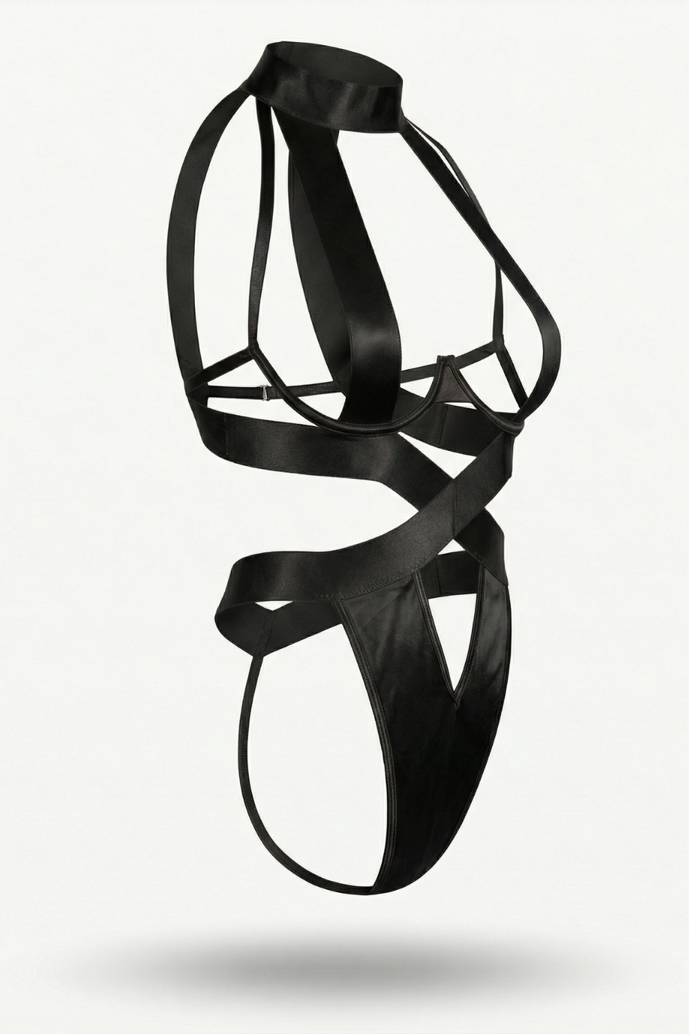 Satin strap allure – Bodysuit