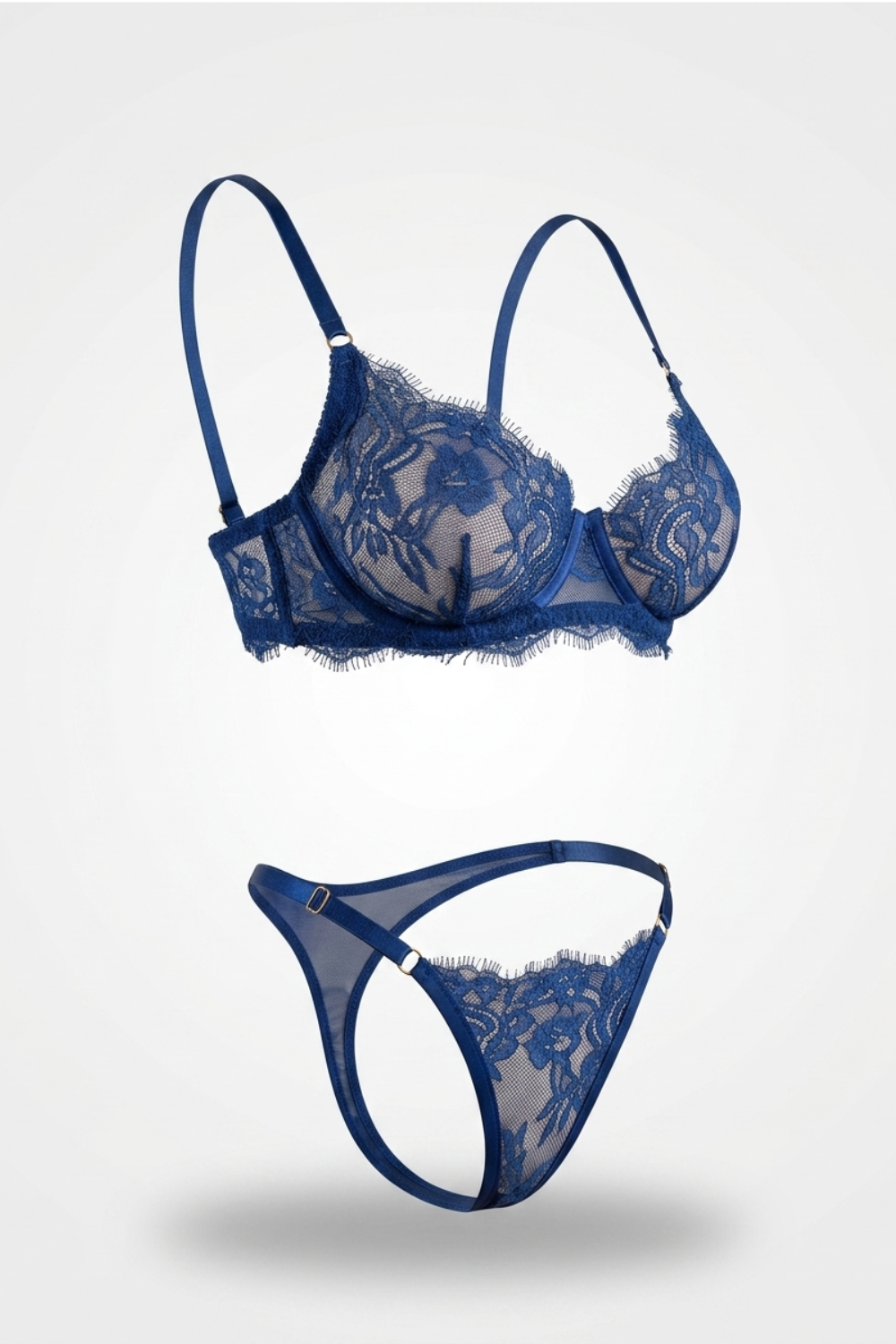 Scalloped lace elegance – Bra set