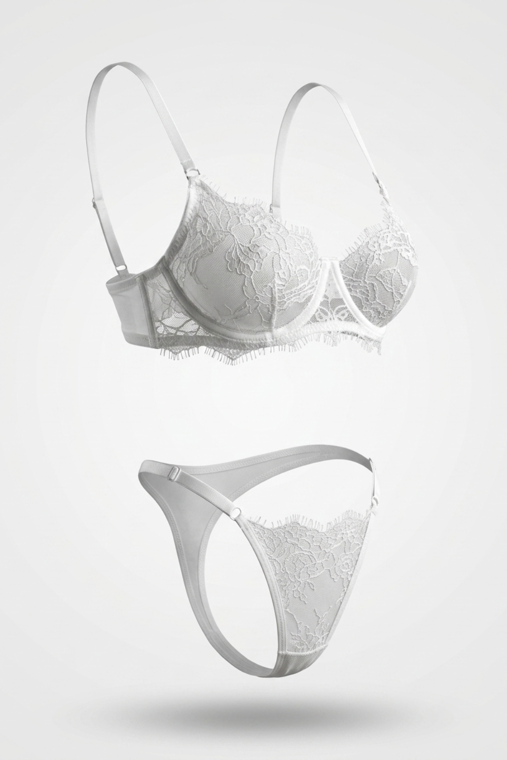 Scalloped lace elegance – Bra set