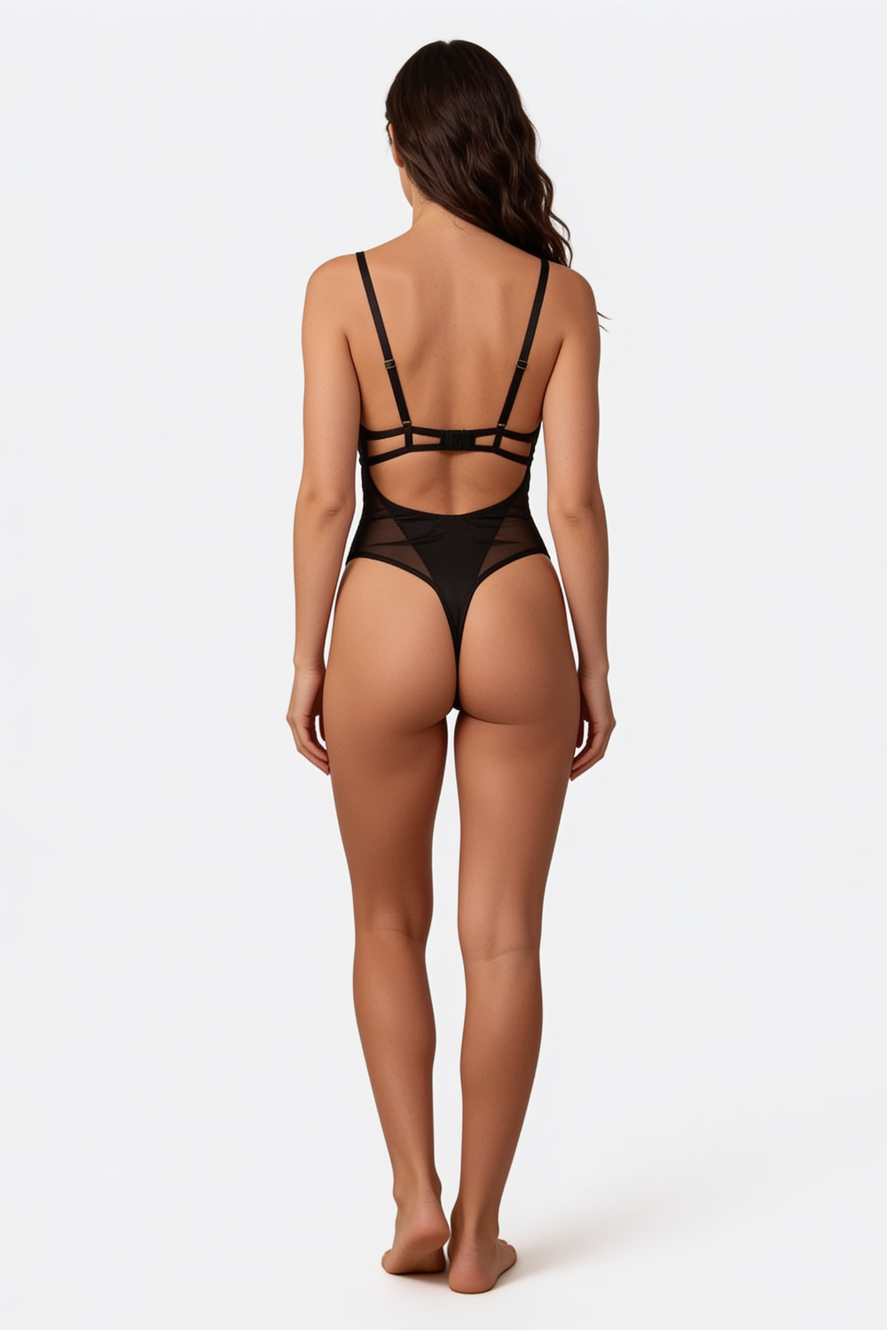 Sheer contour elegance – Bodysuit