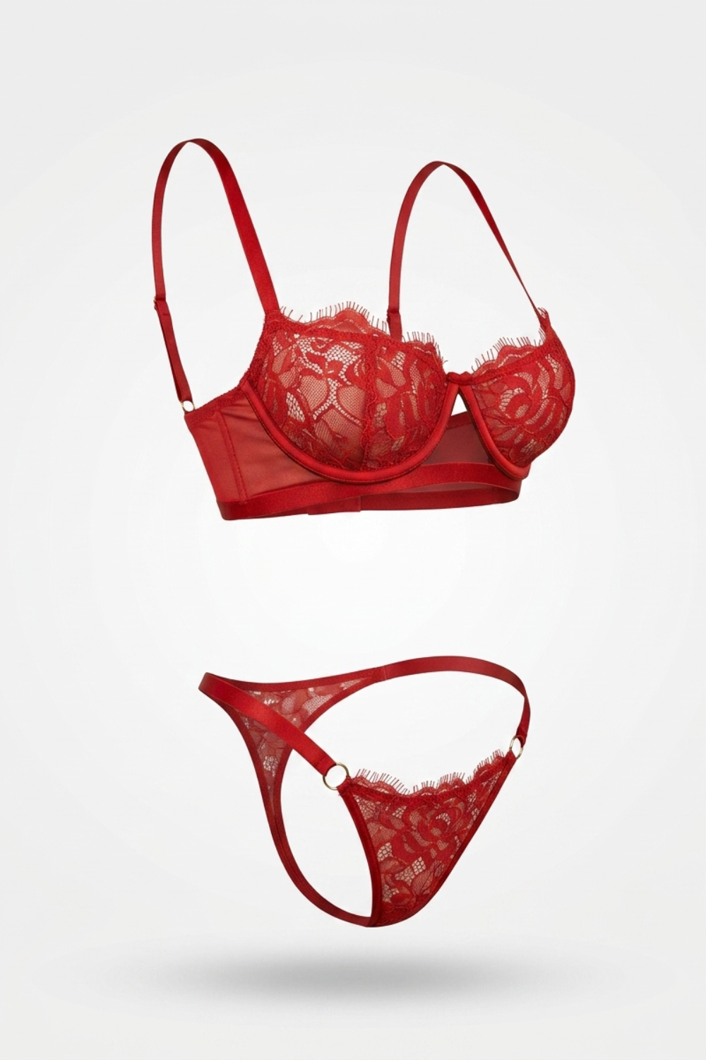 Sheer lace underwire – Lingerie set