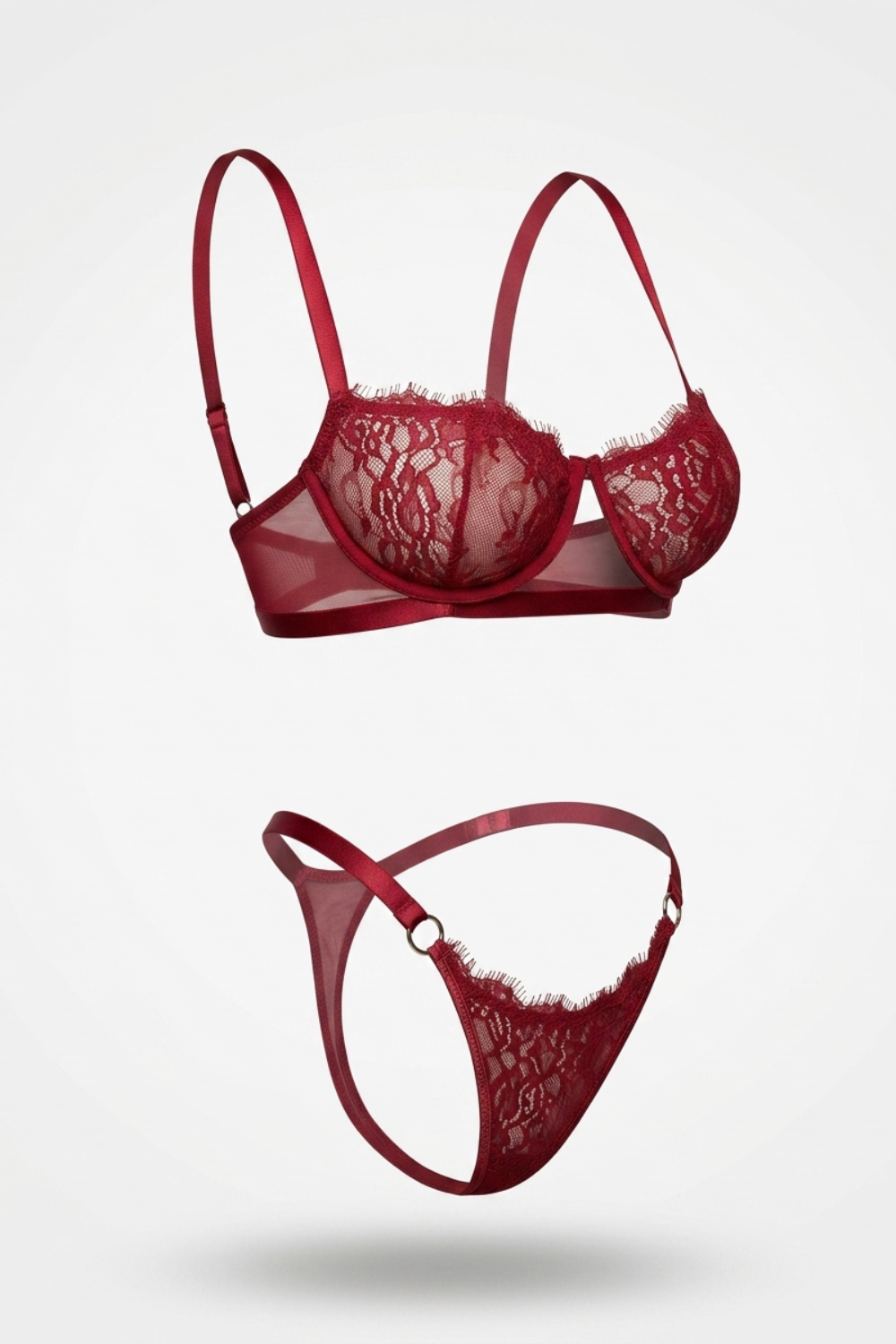 Sheer lace underwire – Lingerie set