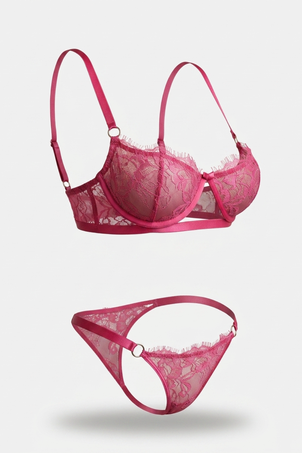Sheer lace underwire – Lingerie set